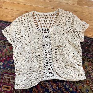 Super cool, boho crochet top.